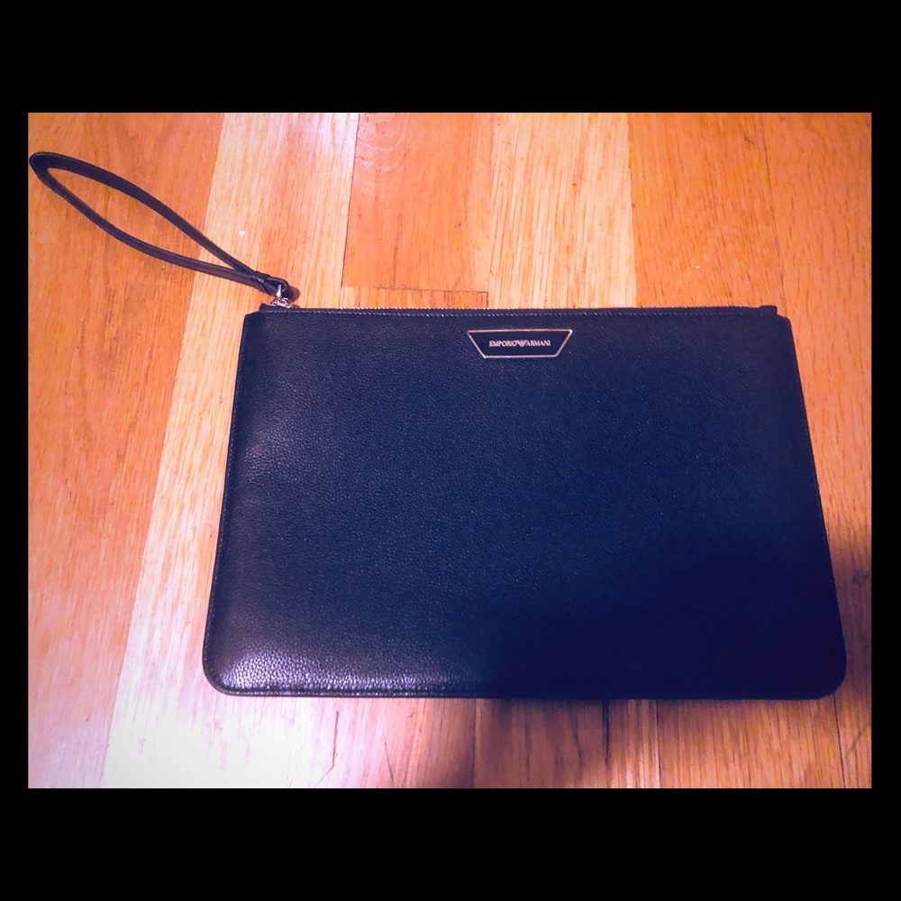 Armani Pochette Bag in Black